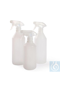 Spray bottles 500 ml, LDPE, properties: color: neutral.  Spray bottles 500 ml, LDPE, properties:...
